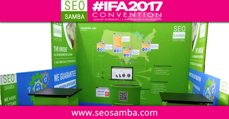Franchise Marketing Software SeoSamba to Exhibit at International Franchise Association Show #IFA2017 in Las Vegas